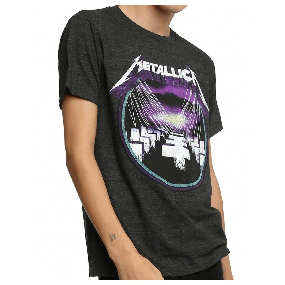 Unisex Metallica Graphic Band Short Sleeve Tee Shirt